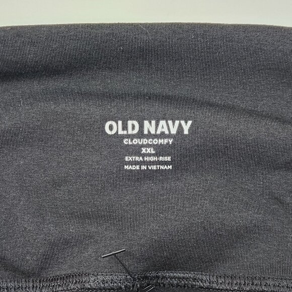 Old Navy Crossfront Crop Leggings Womens XXL Black Cloudcomfy 2XL High Rise W12X - Picture 3 of 7